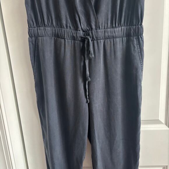 Cloth & Stone Anthro Tencel Jumpsuit Tie Waist Sleeveless Drawstring Jogger M - Picture 16 of 16